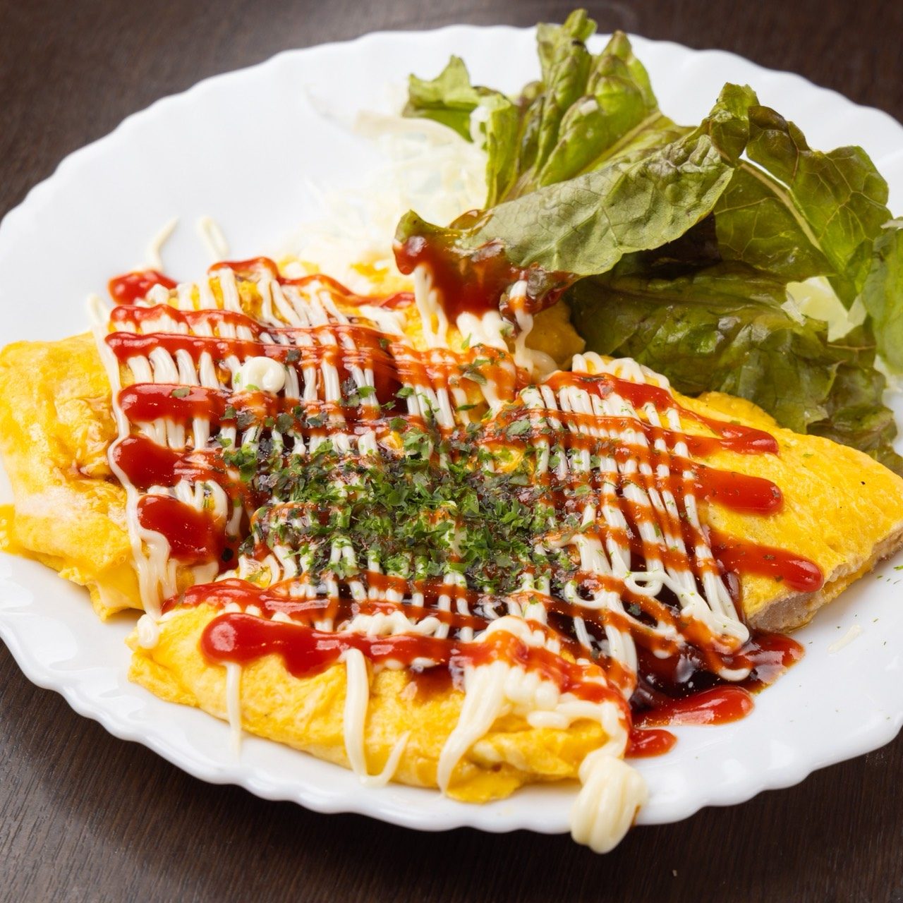 ボリュームのあるとん平焼き